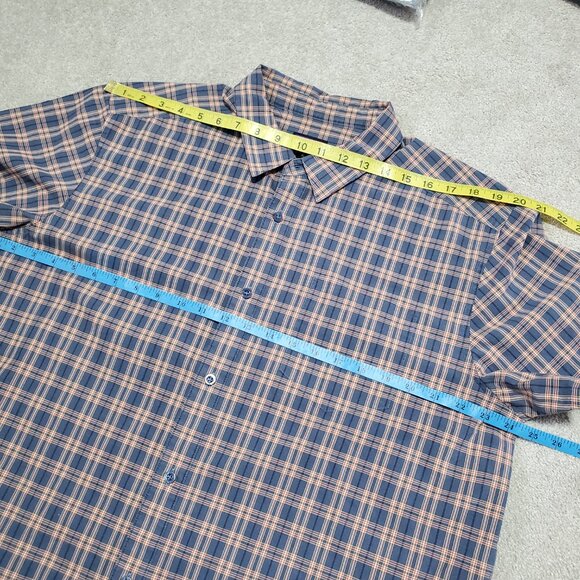 PATAGONIA Fezzman Plaid Button Down Shirt Short Sleeve Organic Cotton Men's XL - Picture 12 of 13